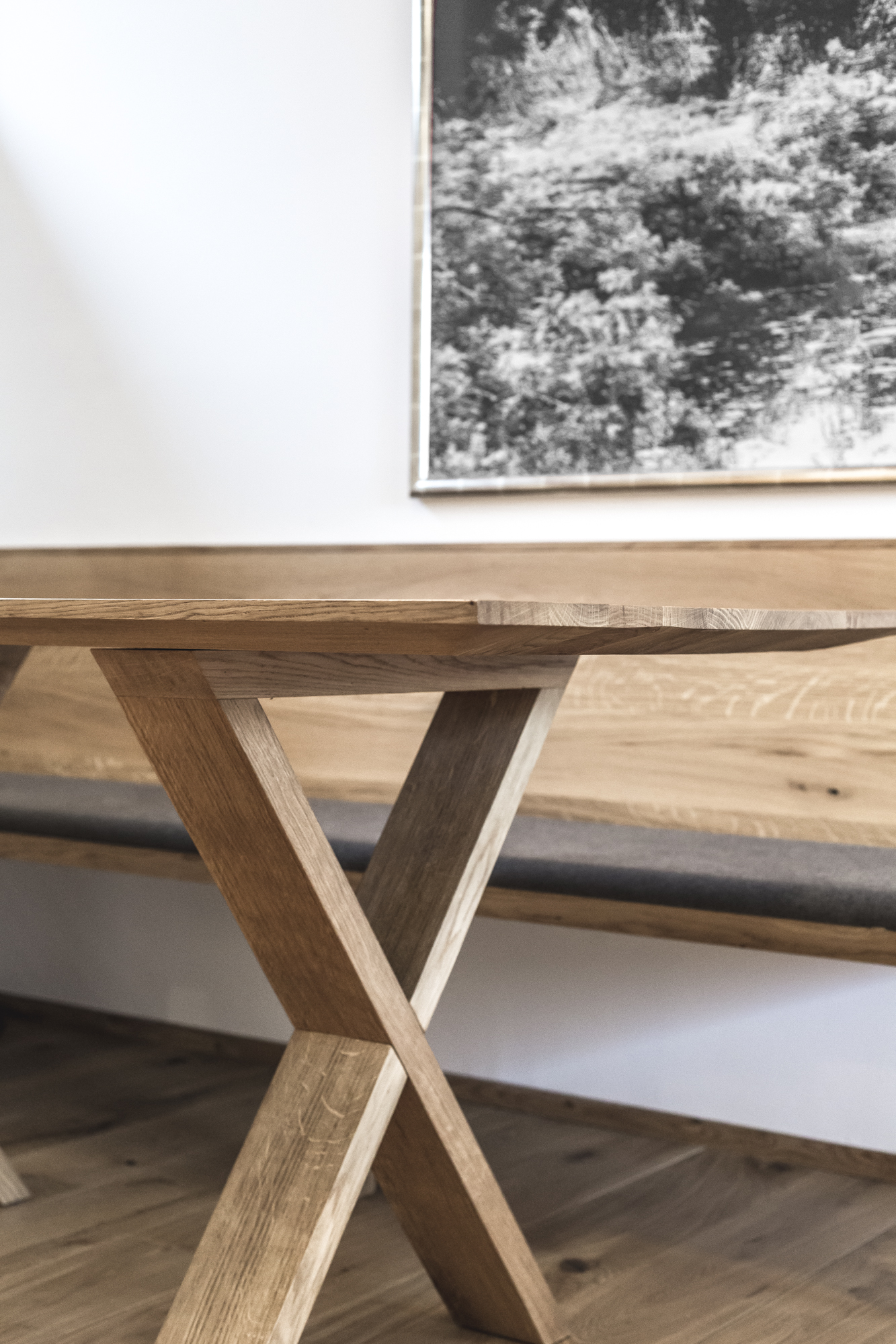 table & bench by COMMOD
