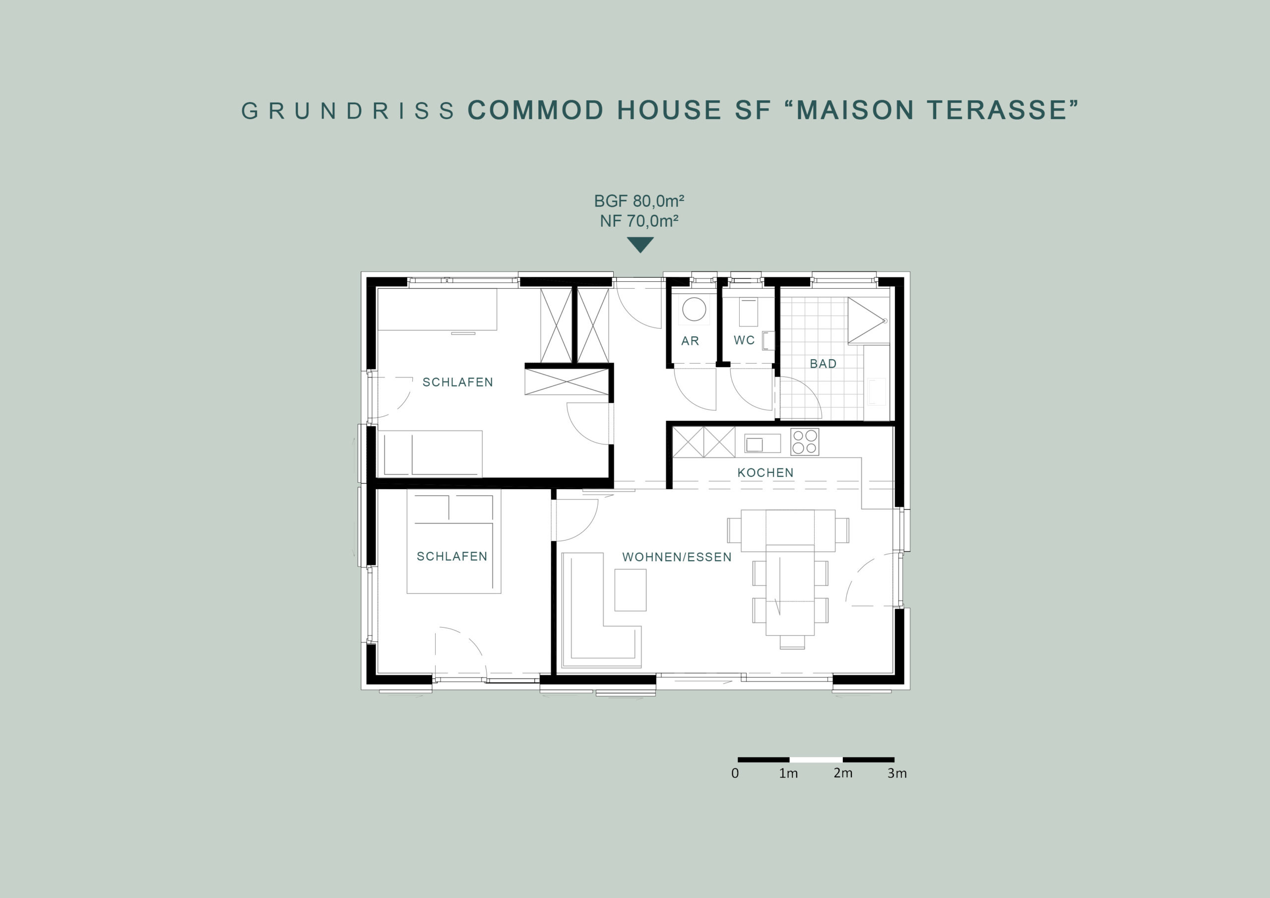 COMMOD „Maison Terrasse“ 80m² BGF
