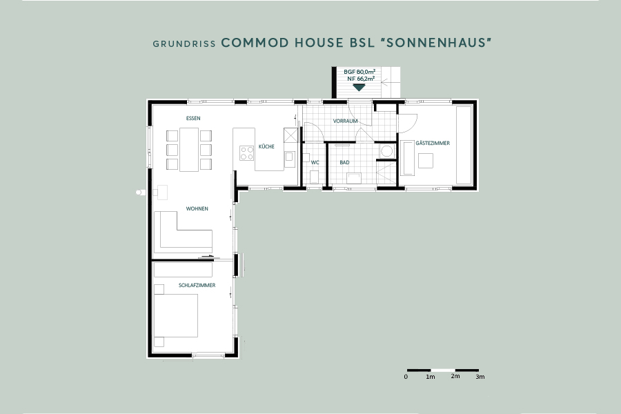 COMMOD „Sonnenhaus“ 80m² BGF