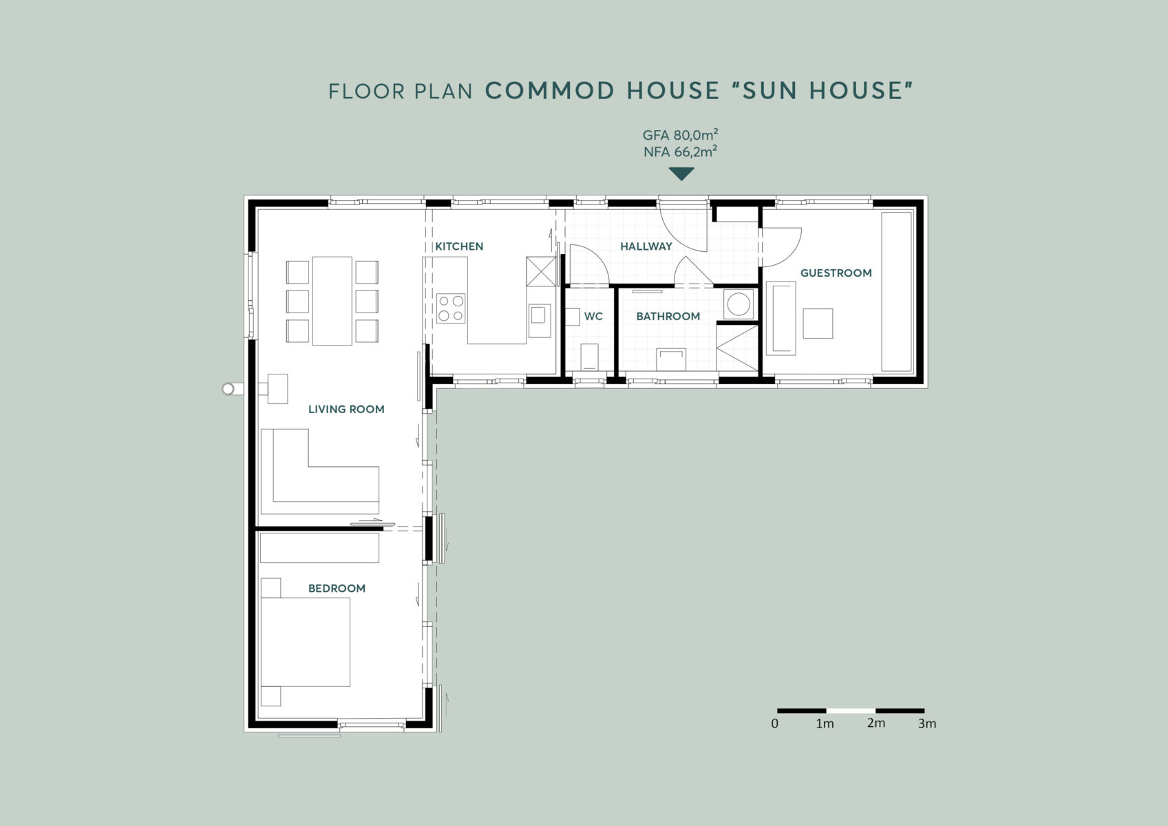 COMMOD HOUSE “Sun House” 80m² GFA