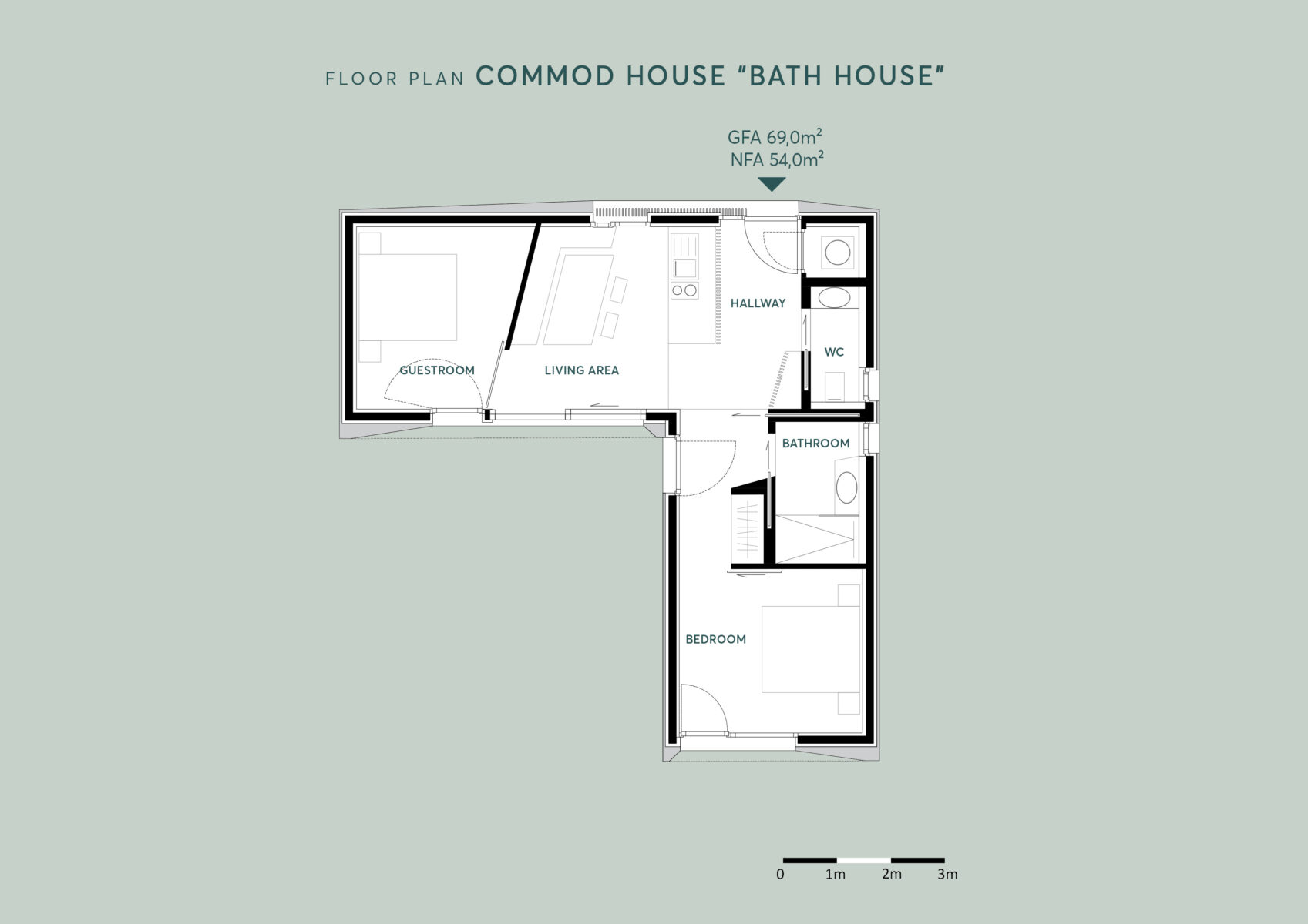 COMMOD “Bath House” 69m² GFA