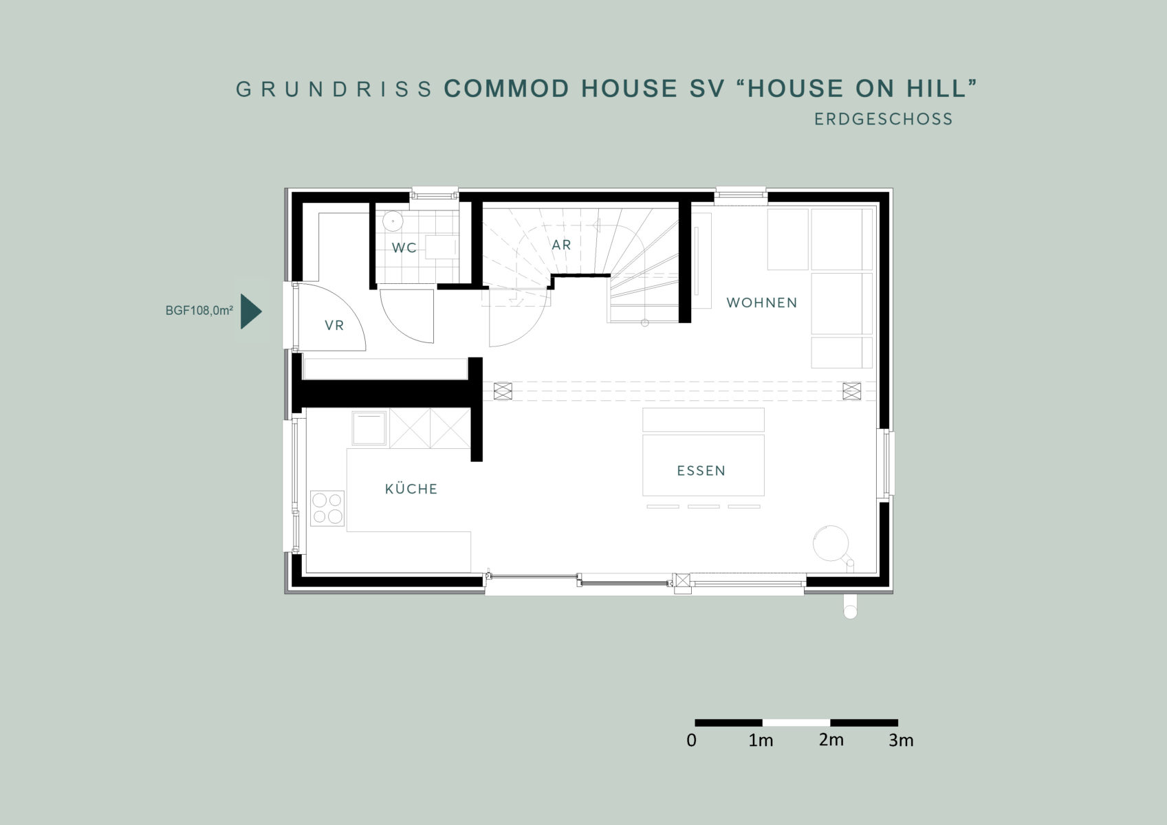 COMMOD HOUSE „HOUSE ON THE HILL“ 108m² BGF