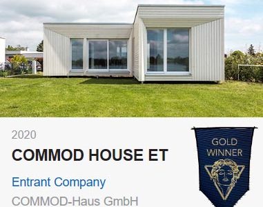 MUSE Award GOLD for COMMOD HOUSE ET „Badehaus“ category Architectural Design Residential