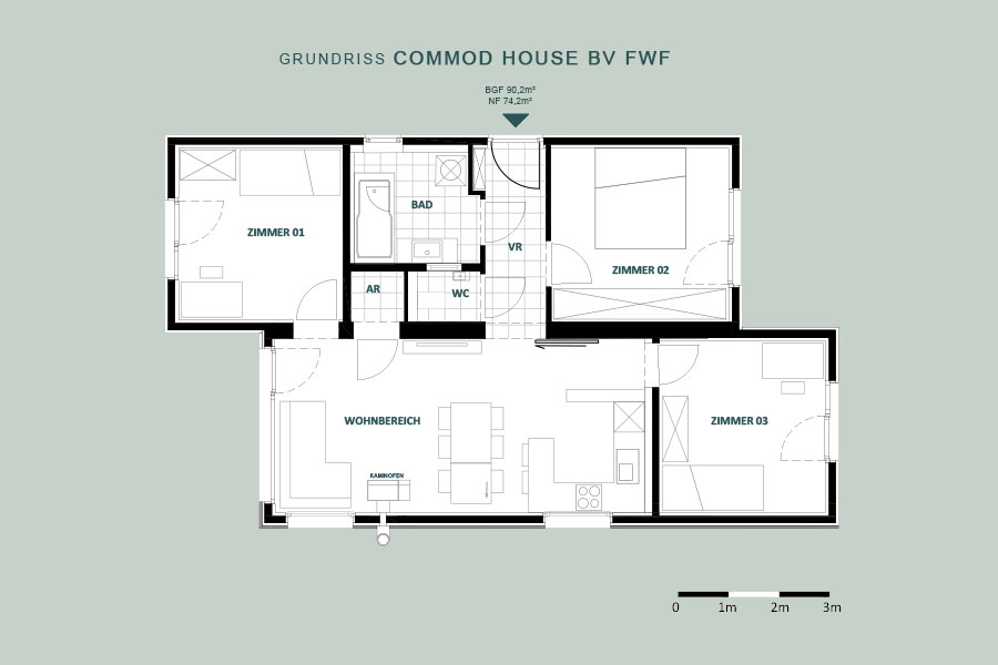 COMMOD „Tetris Haus“ 74M² BGF