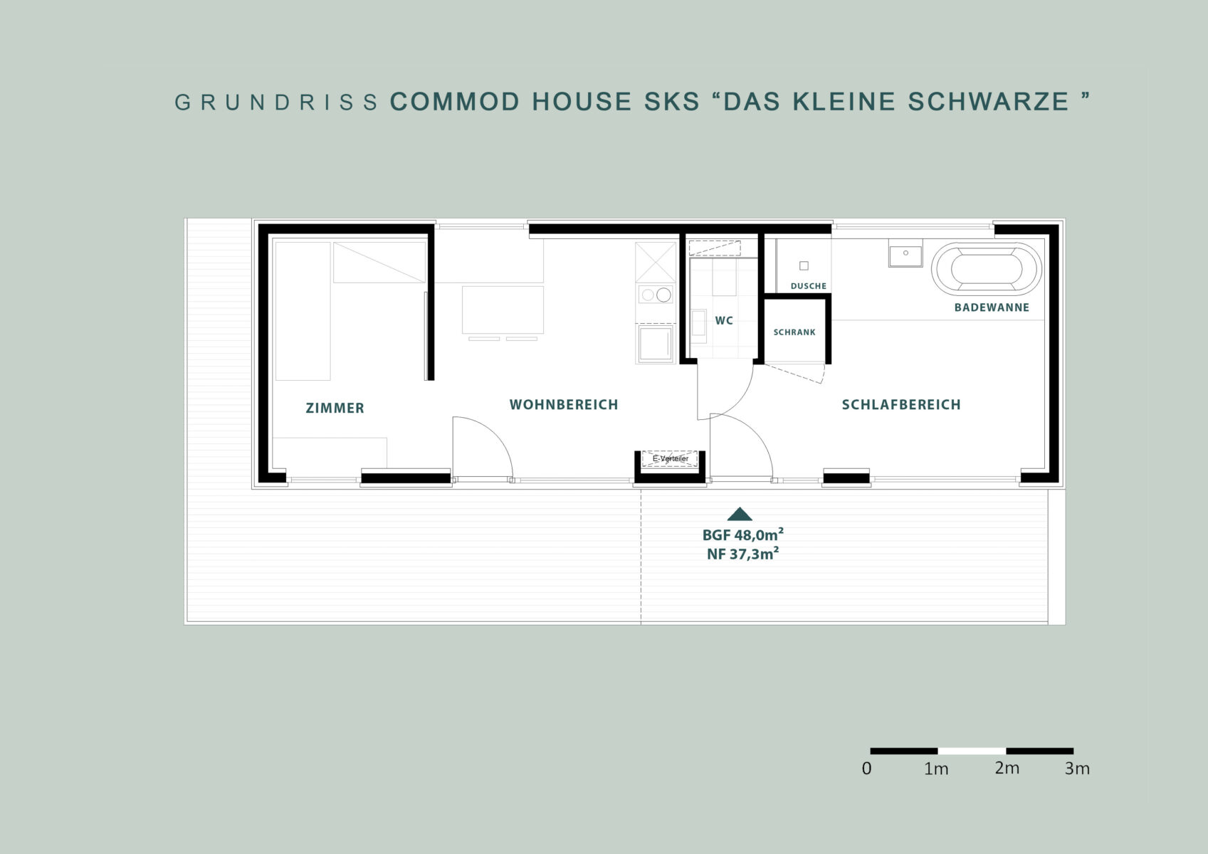 COMMOD HOUSE „Das kleine Schwarze“ 48m² BGF