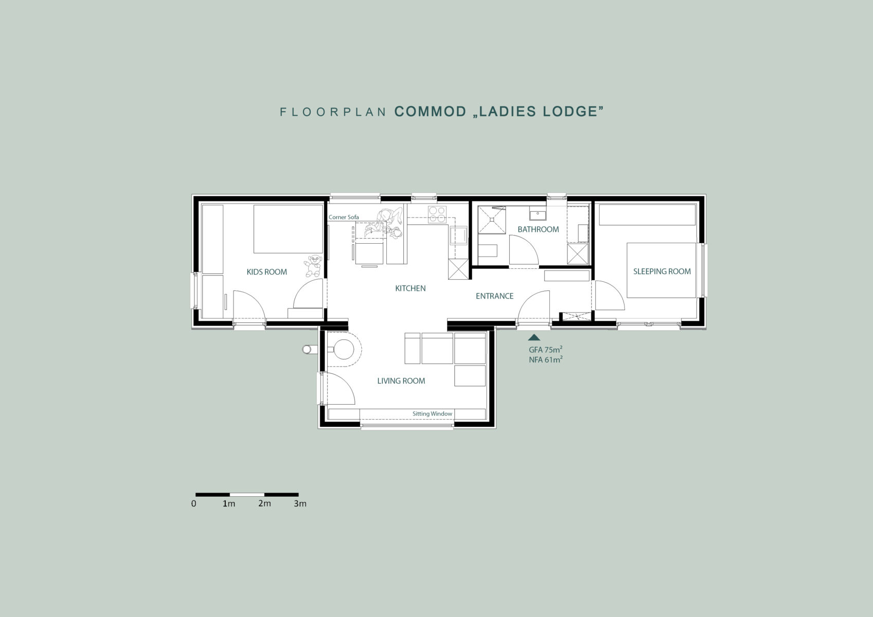 COMMOD « Ladies Lodge » 75 m²