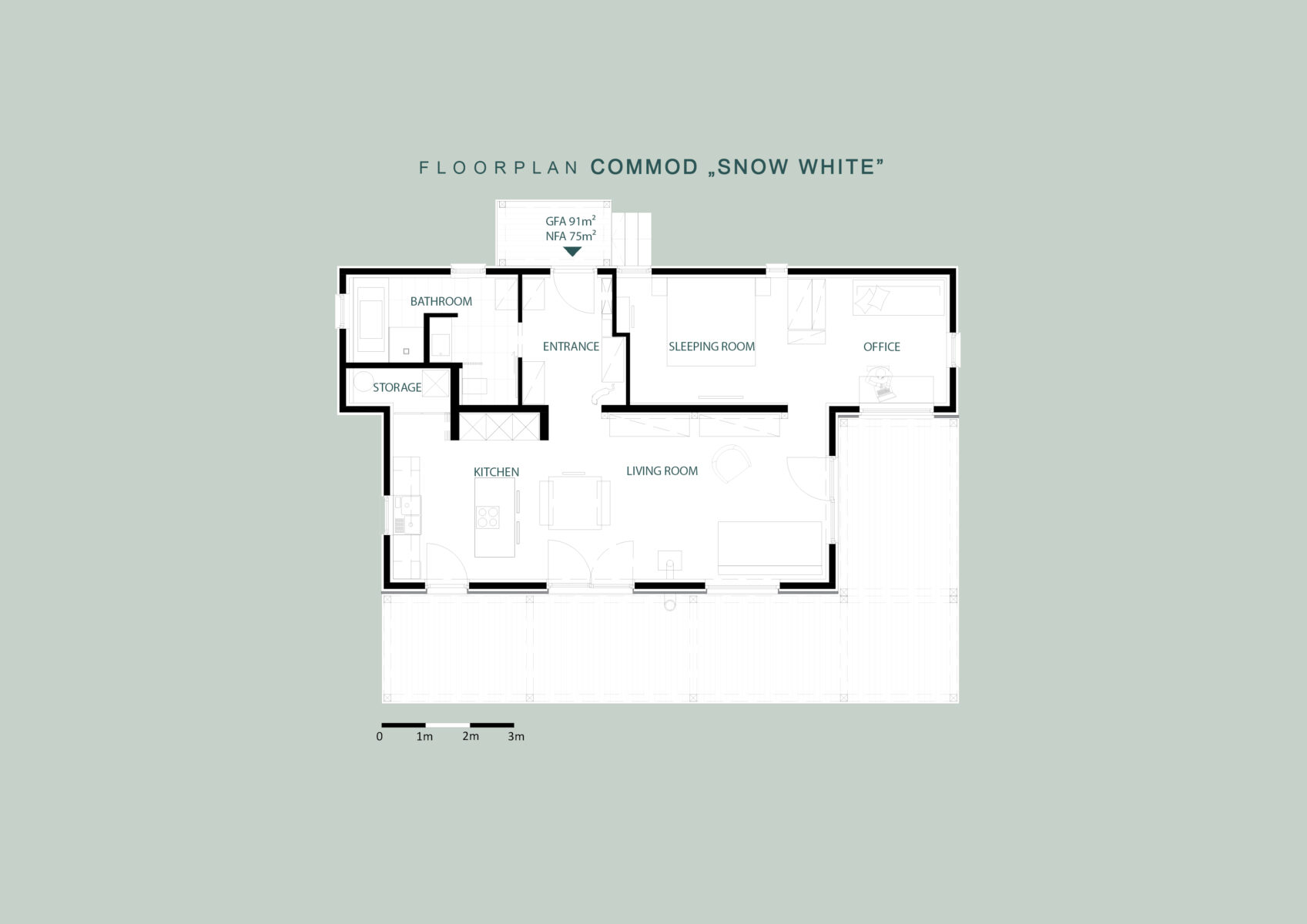 COMMOD « Blanche Neige » 91 m²