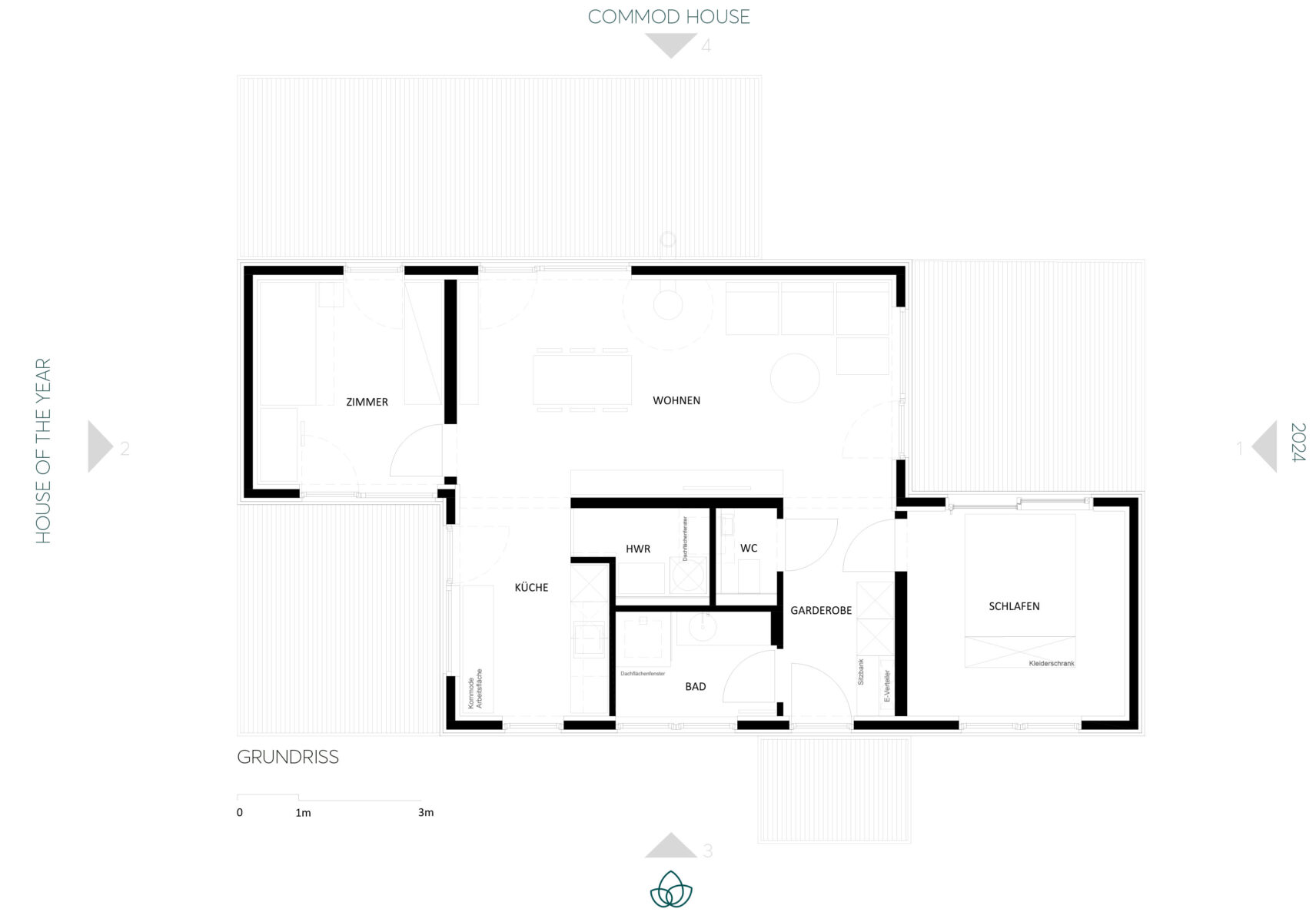 COMMOD PATIO HOUSE of the YEAR 2024 88 m² BGF