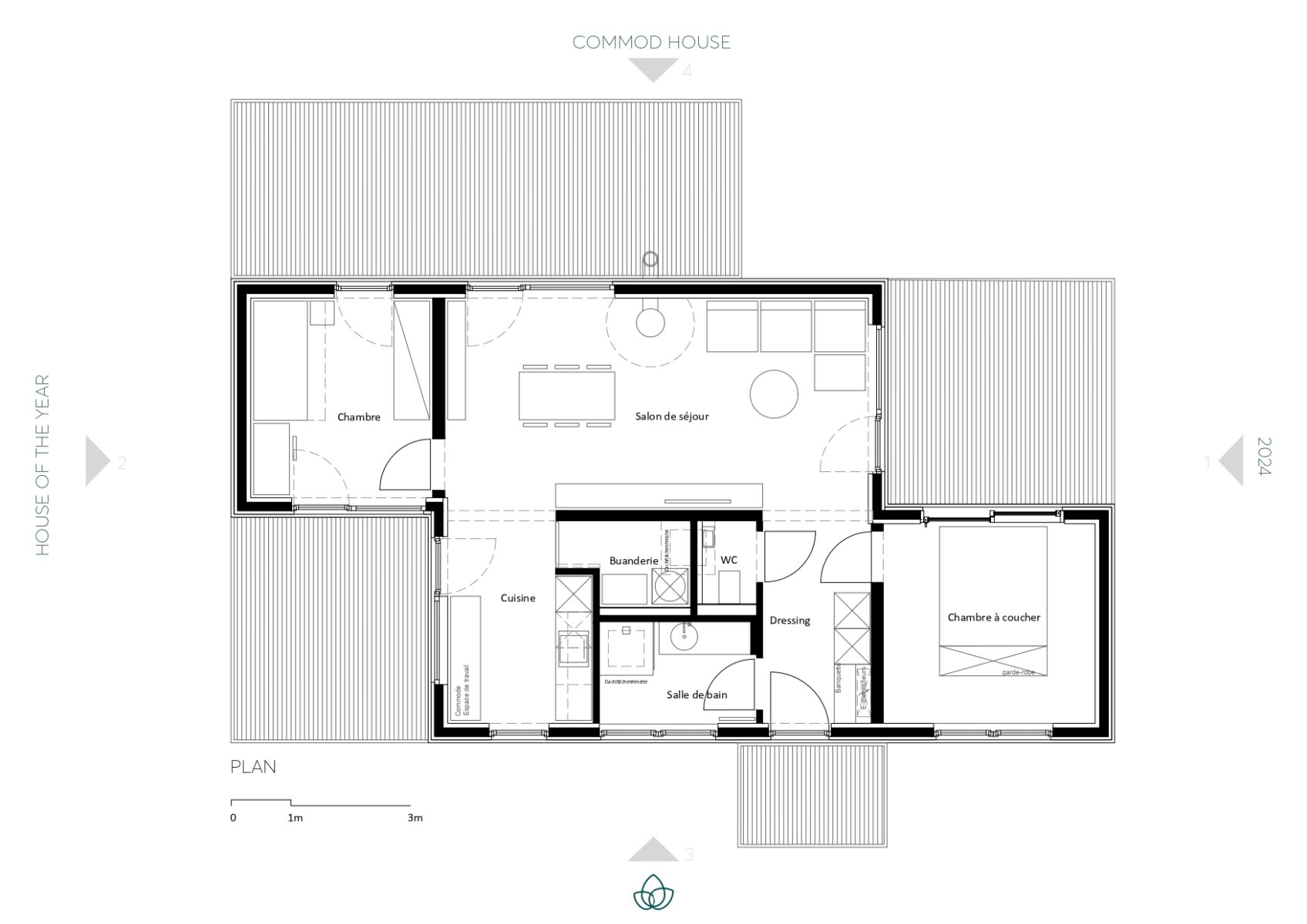 COMMOD PATIO HOUSE of the YEAR 2024 88 m² BGF